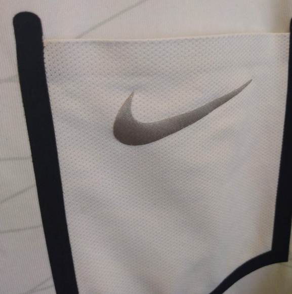 Nike Golf Dri-Fit White Striped Shirt - Picture 5 of 12